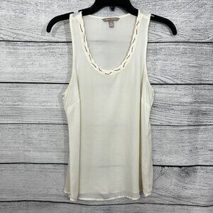 Banana Republic Ivory Sleeveless Tank Top, Size XS